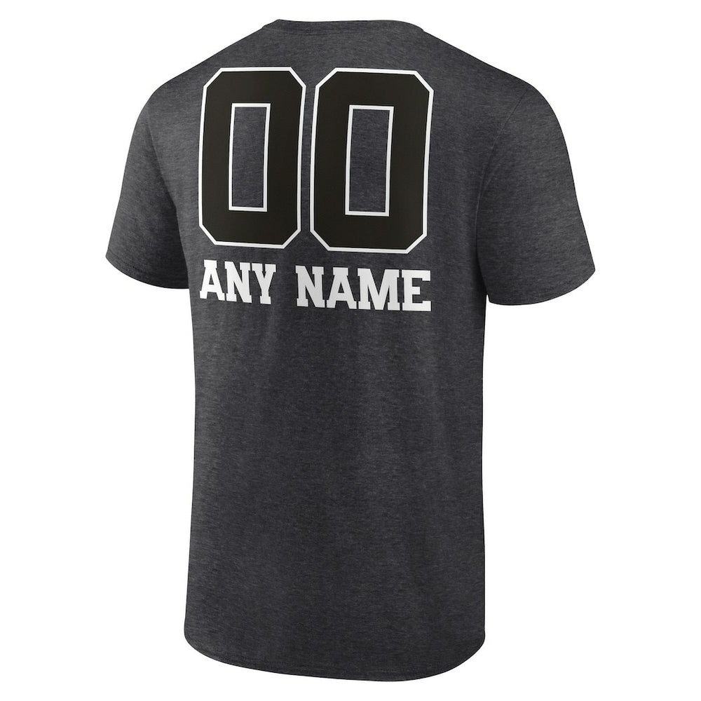Kansas City Chiefs Personalized Name & Number Monochrome T-Shirt - Charcoal discount