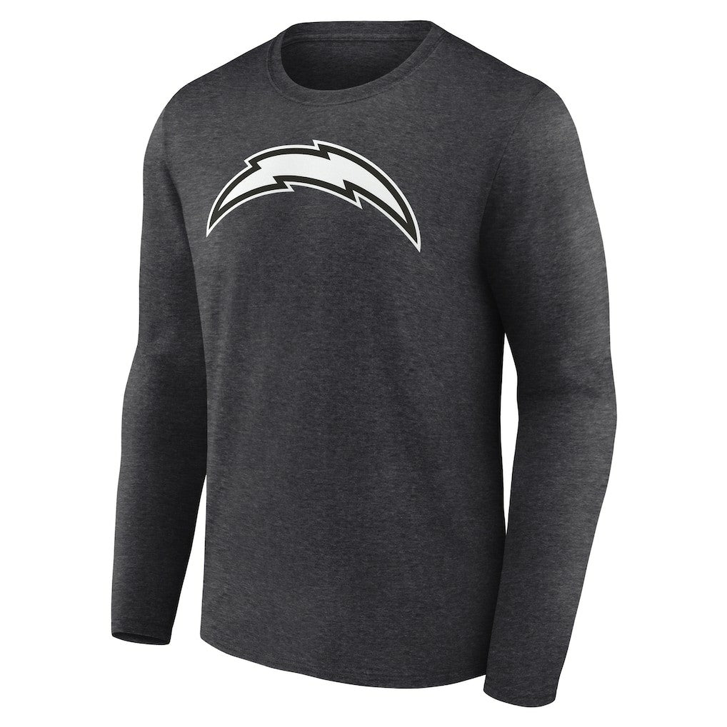 Los Angeles Chargers Personalized Name & Number Monochrome Long Sleeve T-Shirt - Charcoal cheap