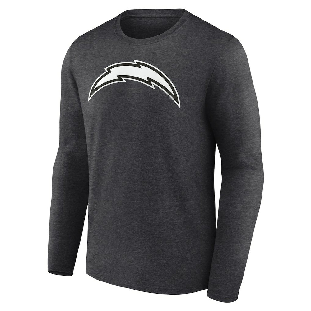 Los Angeles Chargers Personalized Name & Number Monochrome Long Sleeve T-Shirt - Charcoal cheap