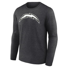 Los Angeles Chargers Personalized Name & Number Monochrome Long Sleeve T-Shirt - Charcoal cheap