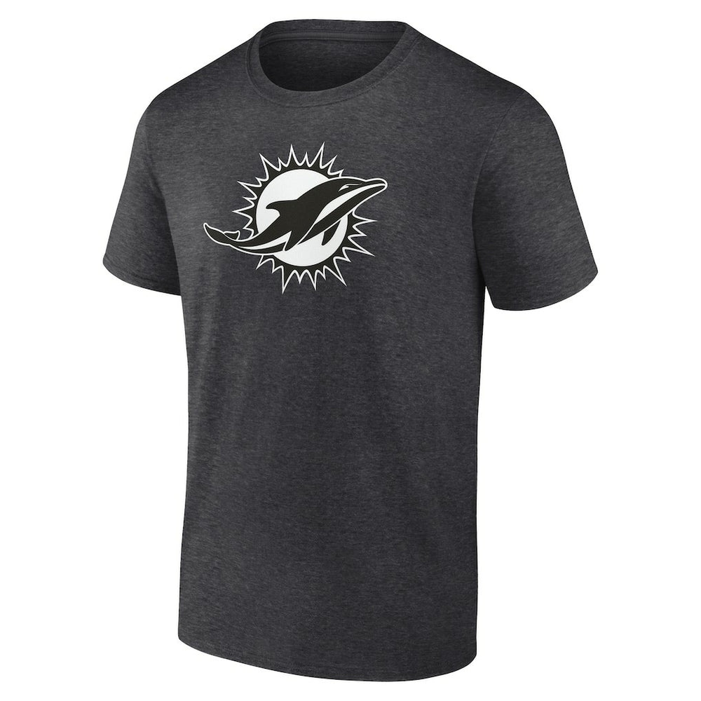 Miami Dolphins Personalized Name & Number Monochrome T-Shirt - Charcoal discount