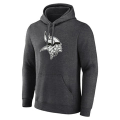 Minnesota Vikings Personalized Name & Number Monochrome Pullover Hoodie - Charcoal on sale