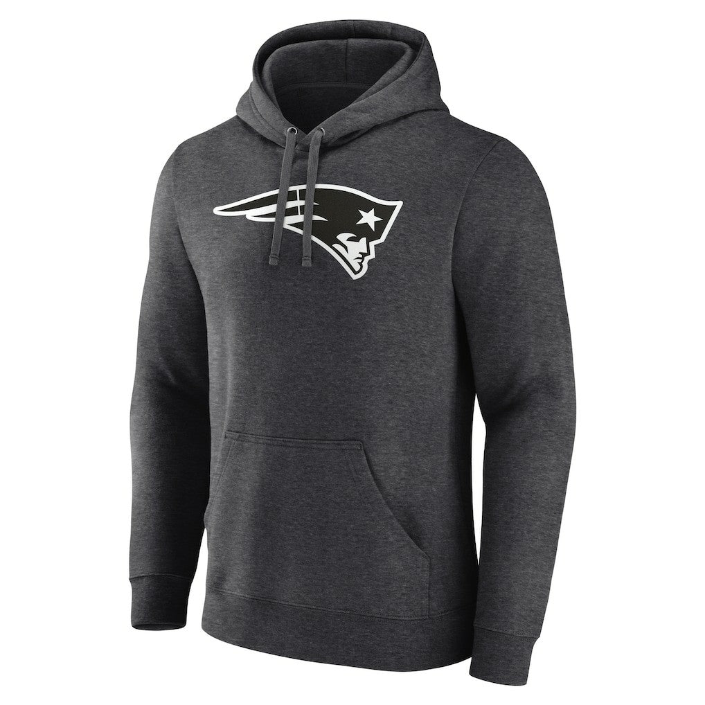New England Patriots Personalized Name & Number Monochrome Pullover Hoodie - Charcoal for sale
