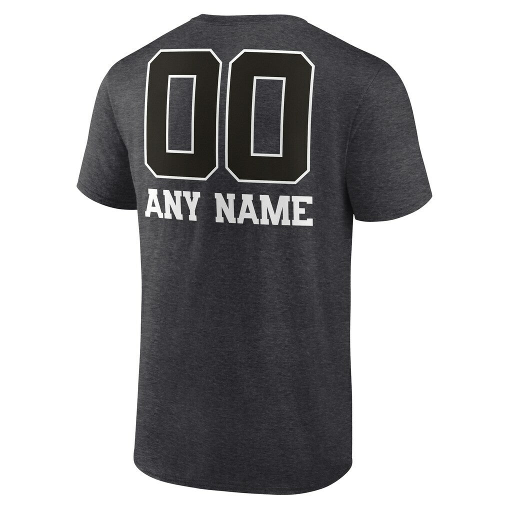 New Orleans Saints Personalized Name & Number Monochrome T-Shirt - Charcoal cheap