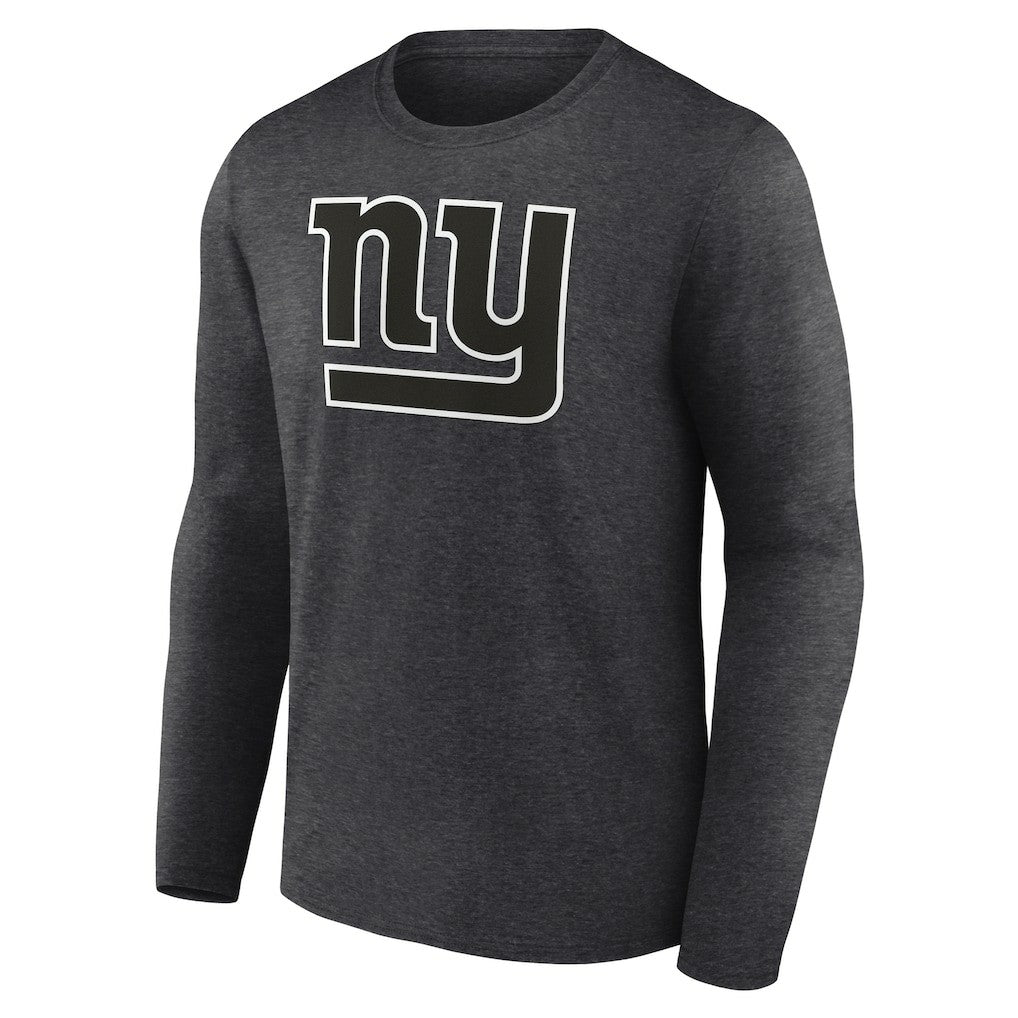 New York Giants Personalized Name & Number Monochrome Long Sleeve T-Shirt - Charcoal sale