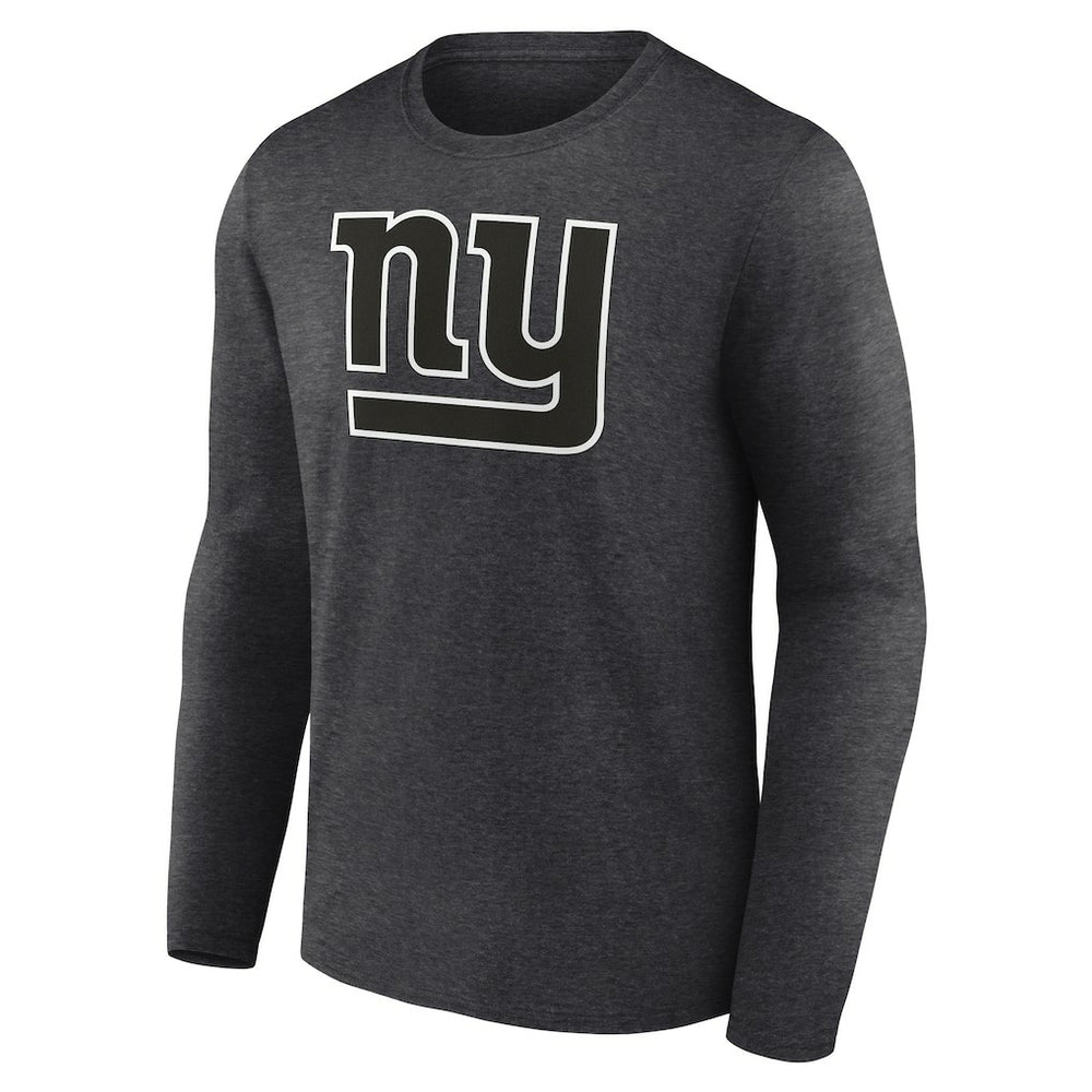 New York Giants Personalized Name & Number Monochrome Long Sleeve T-Shirt - Charcoal sale