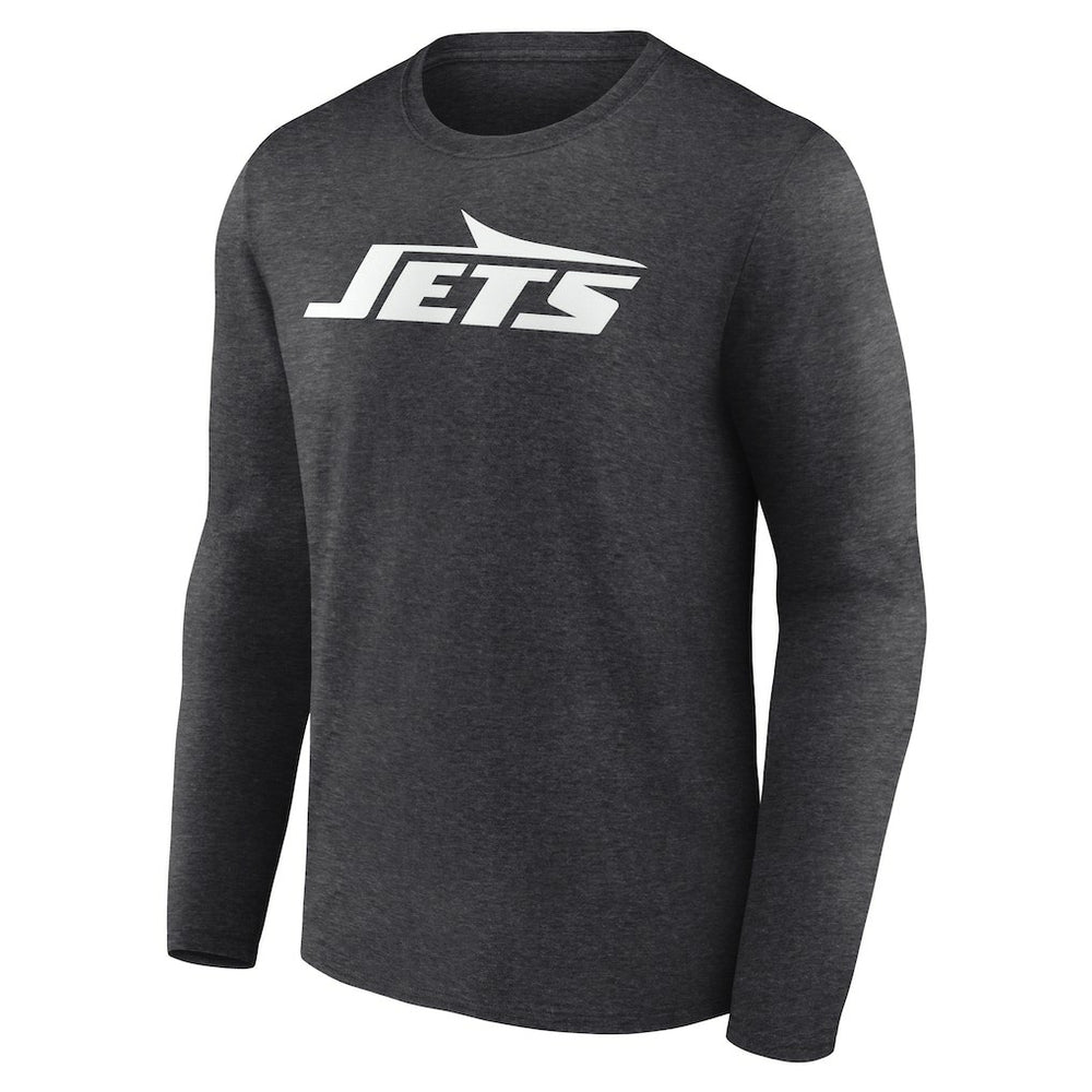 New York Jets Personalized Name & Number Monochrome Long Sleeve T-Shirt - Charcoal online