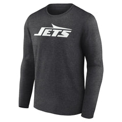 New York Jets Personalized Name & Number Monochrome Long Sleeve T-Shirt - Charcoal online