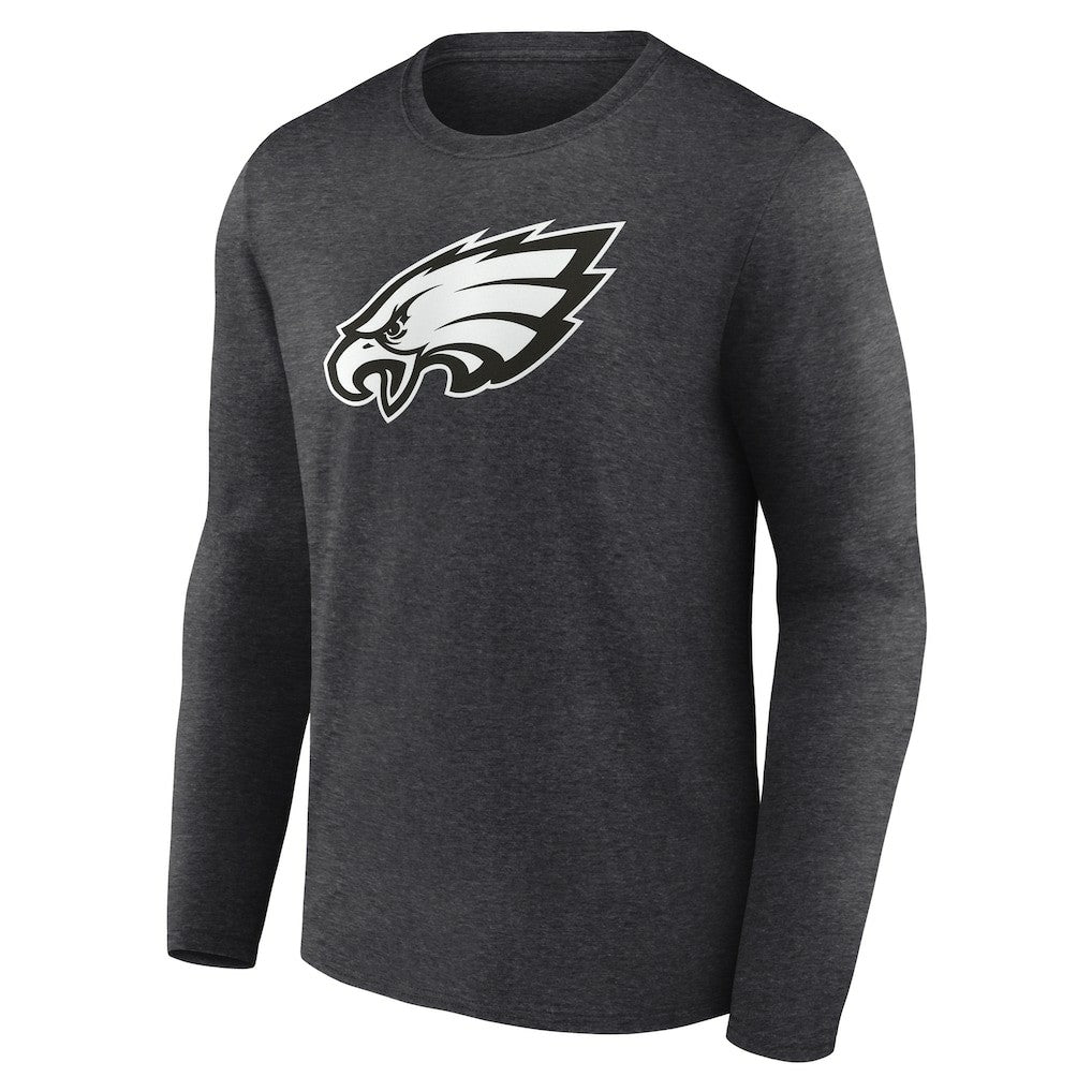 Philadelphia Eagles Personalized Name & Number Monochrome Long Sleeve T-Shirt - Charcoal cheap
