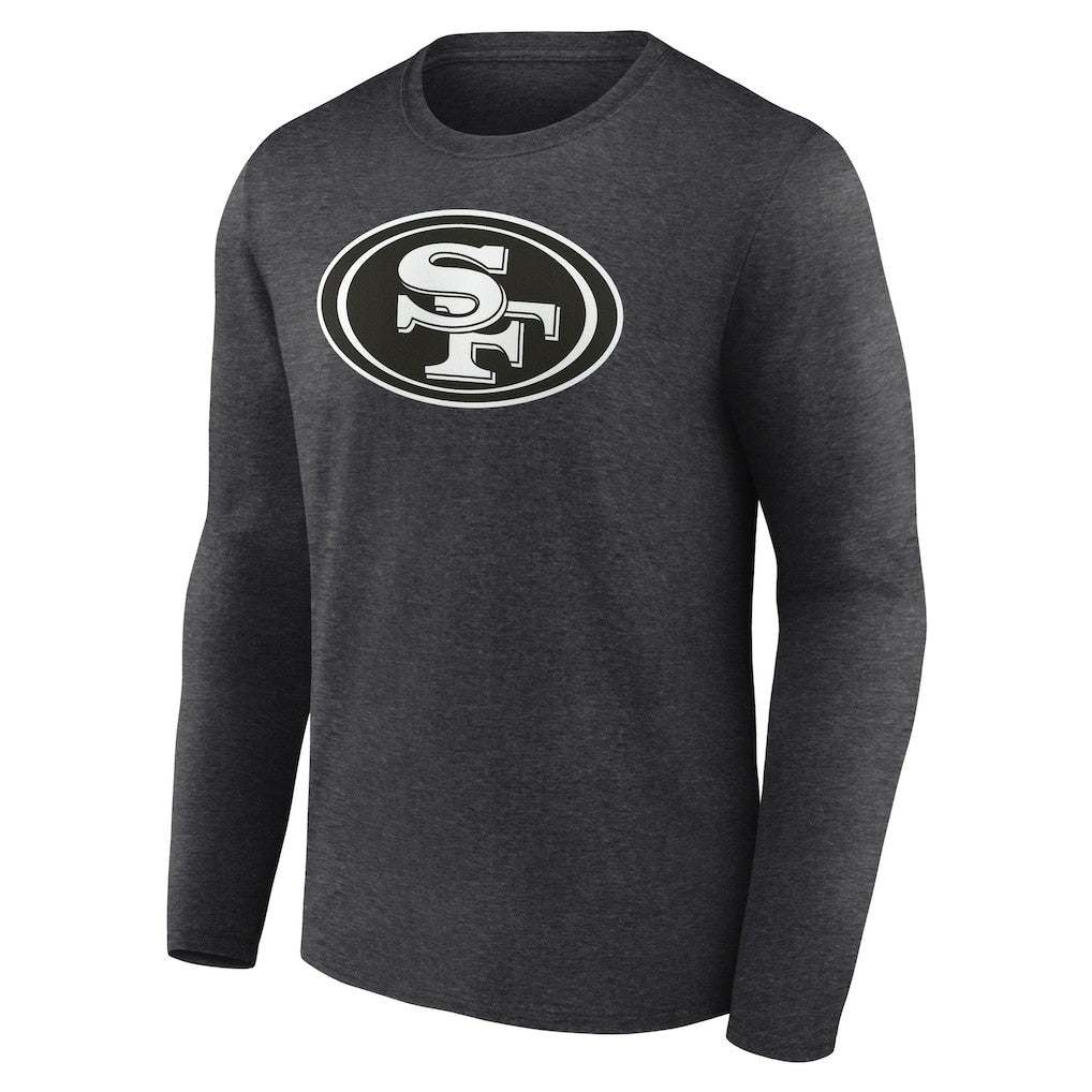 San Francisco 49ers Personalized Name & Number Monochrome Long Sleeve T-Shirt - Charcoal outlet