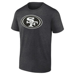 San Francisco 49ers Personalized Name & Number Monochrome T-Shirt - Charcoal for sale