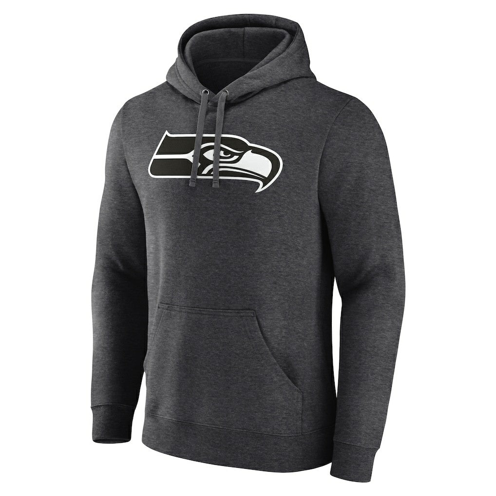 Seattle Seahawks Personalized Name & Number Monochrome Pullover Hoodie - Charcoal outlet