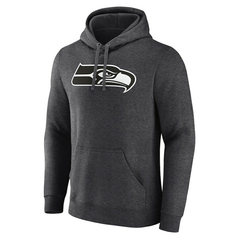 Seattle Seahawks Personalized Name & Number Monochrome Pullover Hoodie - Charcoal outlet