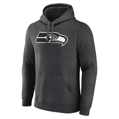 Seattle Seahawks Personalized Name & Number Monochrome Pullover Hoodie - Charcoal outlet