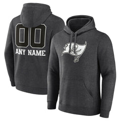 Tampa Bay Buccaneers Personalized Name & Number Monochrome Pullover Hoodie - Charcoal outlet