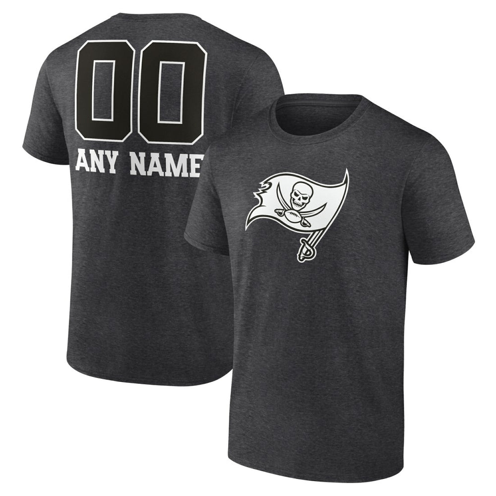 Tampa Bay Buccaneers Personalized Name & Number Monochrome T-Shirt - Charcoal online