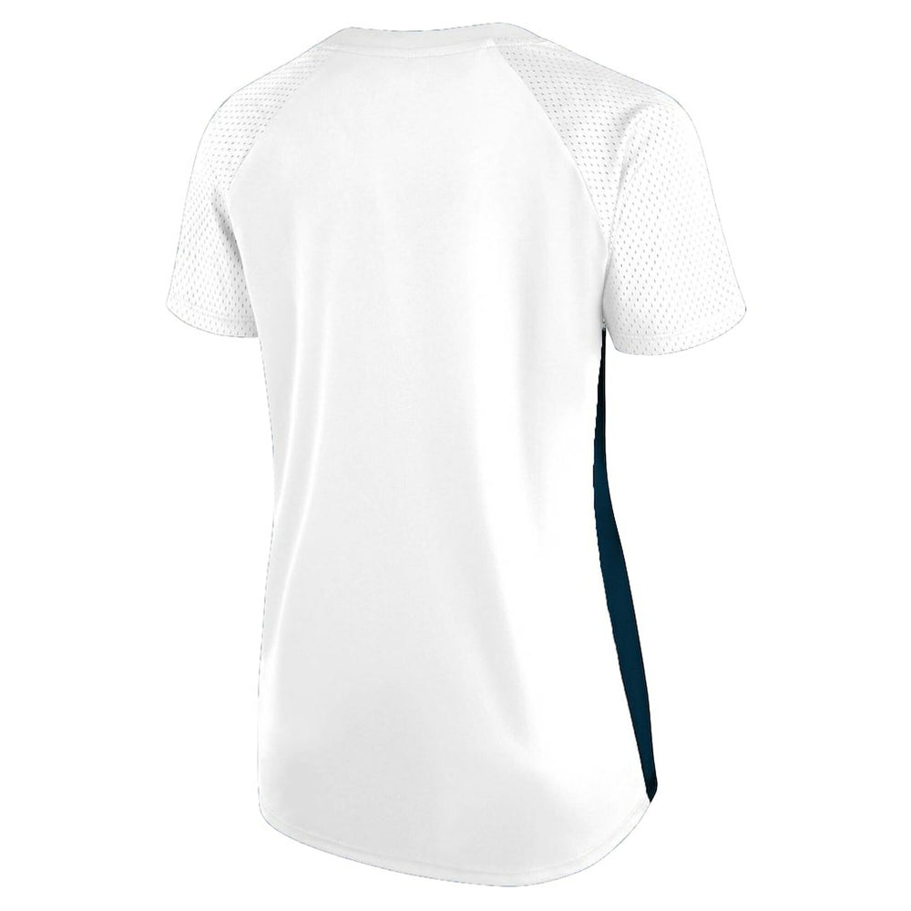 Dallas Cowboys Women's Plus Size Glitter Lace-Up V- Neck T-Shirt - White sale