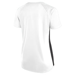 Las Vegas Raiders Women's Plus Size Glitter Lace-Up V- Neck T-Shirt - White online