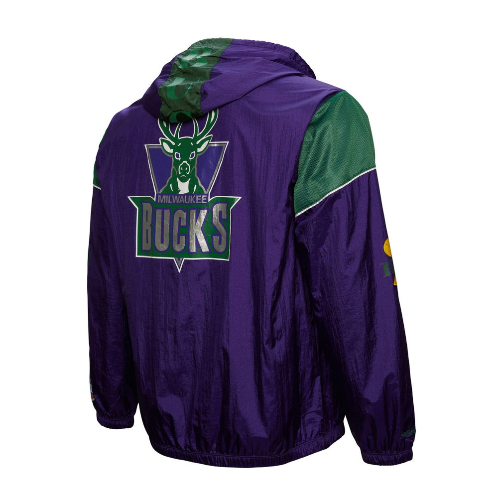 Milwaukee Bucks Unisex Hardwood Classics Team OG 3.0 Anorak Half-Zip Windbreaker Jacket - Purple | Mitchell & Ness shop