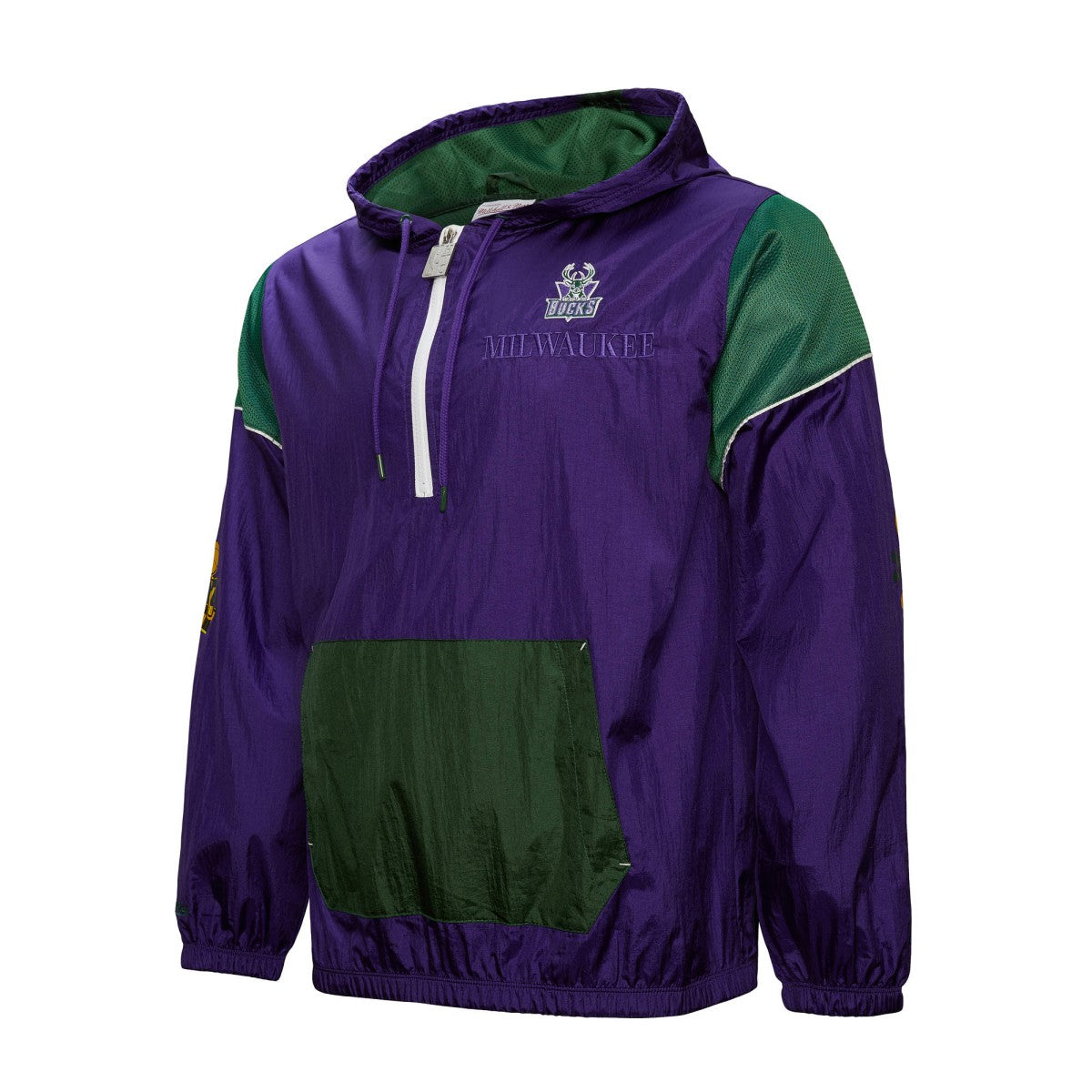 Milwaukee Bucks Unisex Hardwood Classics Team OG 3.0 Anorak Half-Zip Windbreaker Jacket - Purple | Mitchell & Ness shop