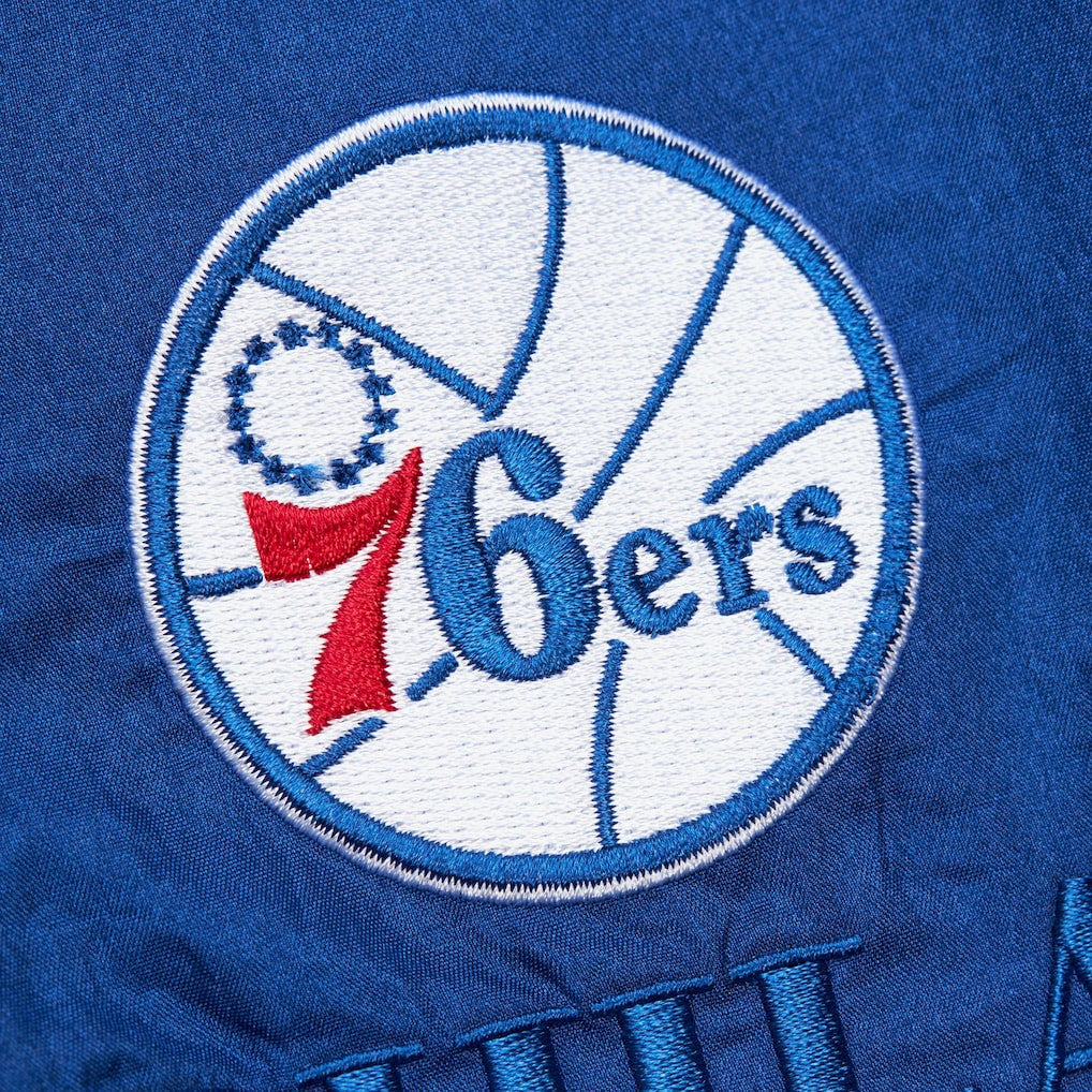 Philadelphia 76ers Unisex Hardwood Classics Team OG 3.0 Anorak Half-Zip Windbreaker Jacket - Royal | Mitchell & Ness cheap