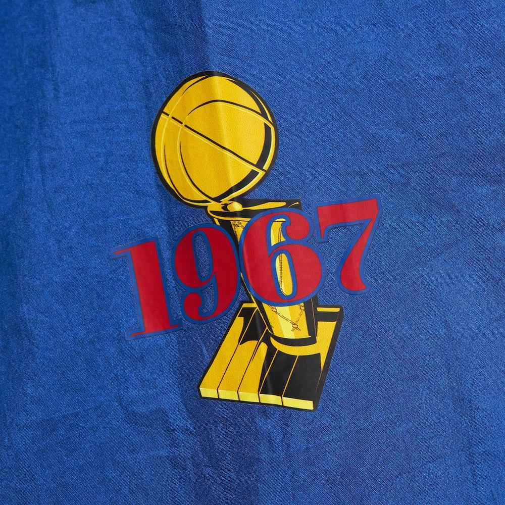 Philadelphia 76ers Unisex Hardwood Classics Team OG 3.0 Anorak Half-Zip Windbreaker Jacket - Royal | Mitchell & Ness cheap