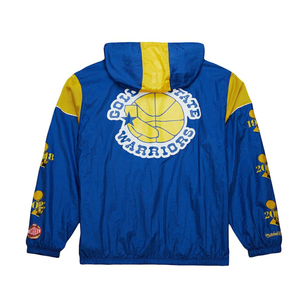 Golden State Warriors Unisex Hardwood Classics Team OG 3.0 Anorak Half-Zip Windbreaker Jacket sale - Royal | Mitchell & Ness outlet