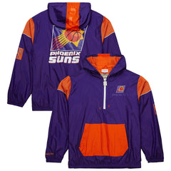 Phoenix Suns Unisex Hardwood Classics Team OG 3.0 Anorak Half-Zip Windbreaker Jacket - Purple | Mitchell & Ness for sale