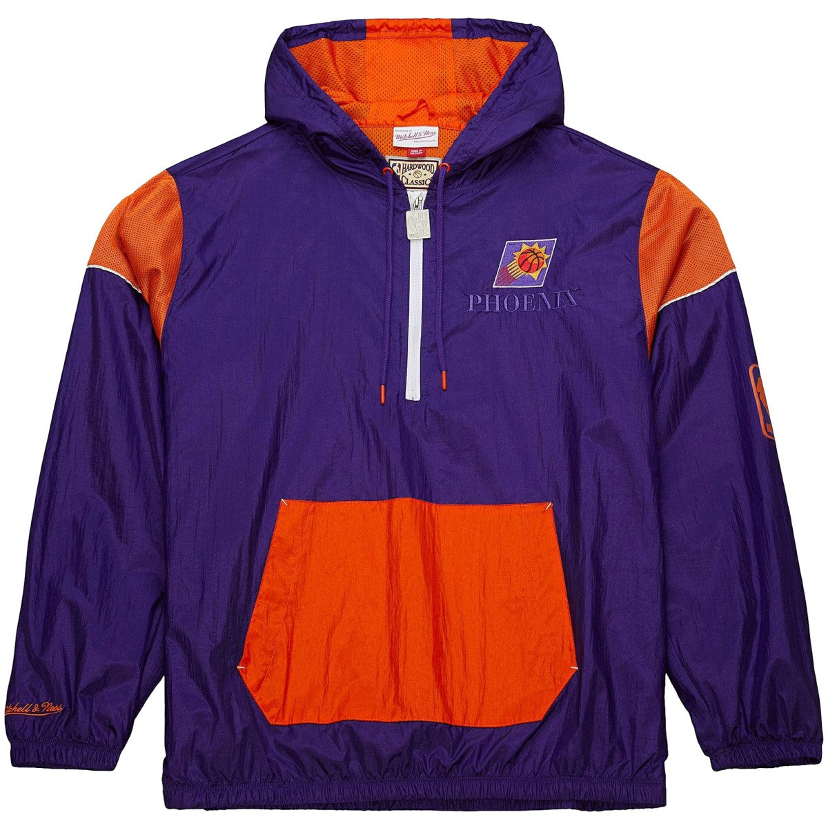 Phoenix Suns Unisex Hardwood Classics Team OG 3.0 Anorak Half-Zip Windbreaker Jacket - Purple | Mitchell & Ness for sale