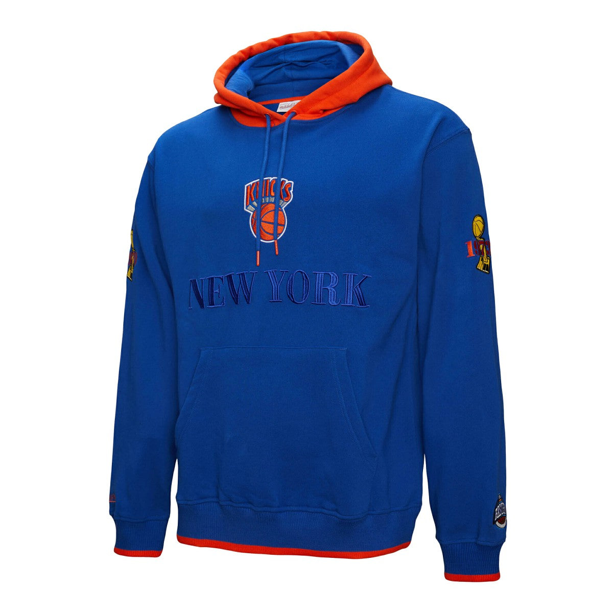 New York Knicks Hardwood Classics Team OG 3.0 Pullover Hoodie - Royal | Mitchell & Ness on sale
