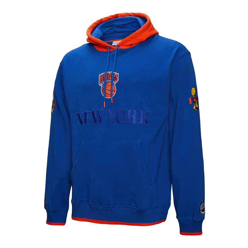 New York Knicks Hardwood Classics Team OG 3.0 Pullover Hoodie - Royal | Mitchell & Ness on sale