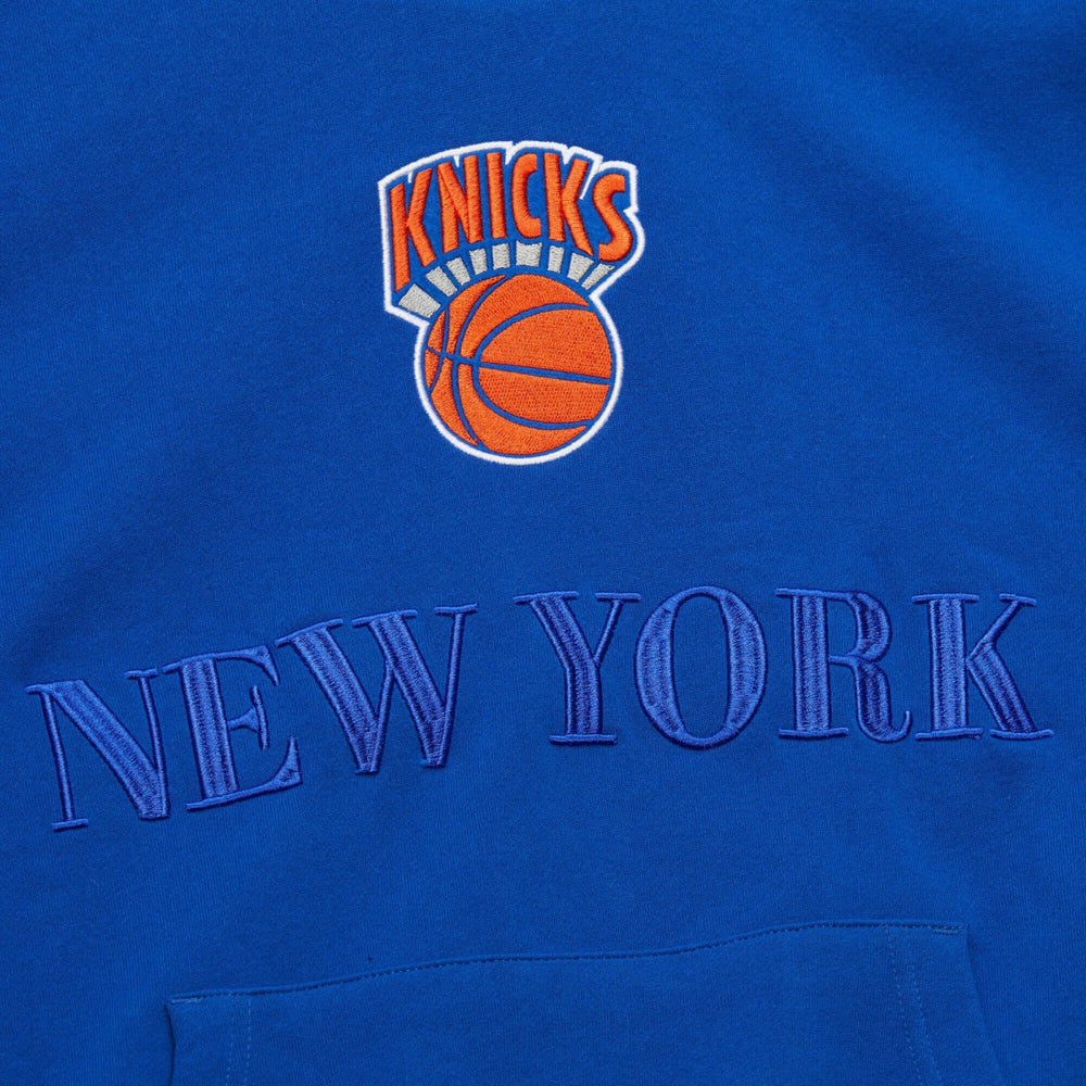New York Knicks Hardwood Classics Team OG 3.0 Pullover Hoodie - Royal | Mitchell & Ness on sale