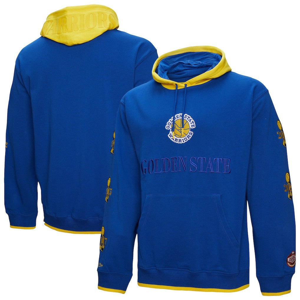 Golden State Warriors Hardwood Classics Team OG 3.0 Pullover Hoodie sale - Royal | Mitchell & Ness sale