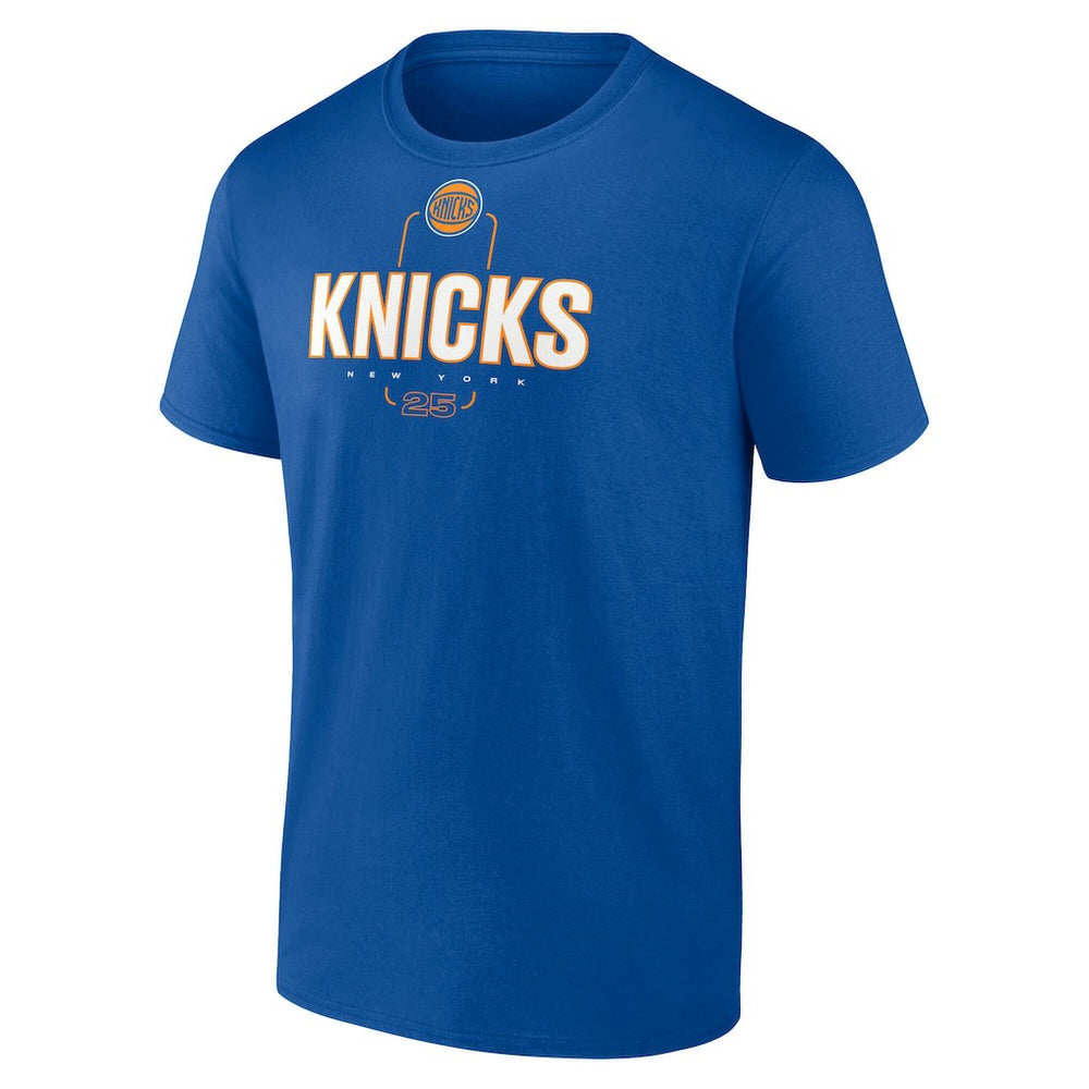 Mikal Bridges New York Knicks Behind The Back Name & Number T-Shirt - Blue discount