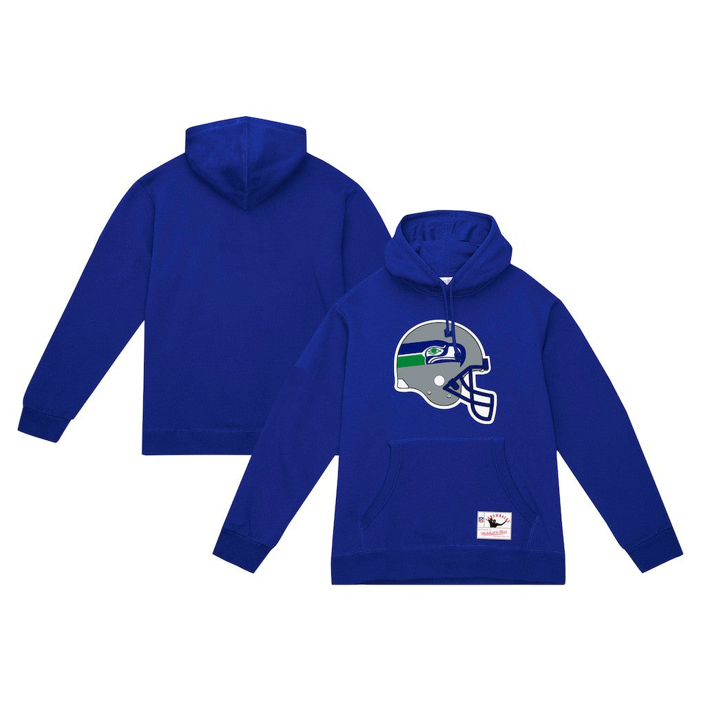 Seattle Seahawks Helmet Logo Vintage Pullover Hoodie - College Navy cheap