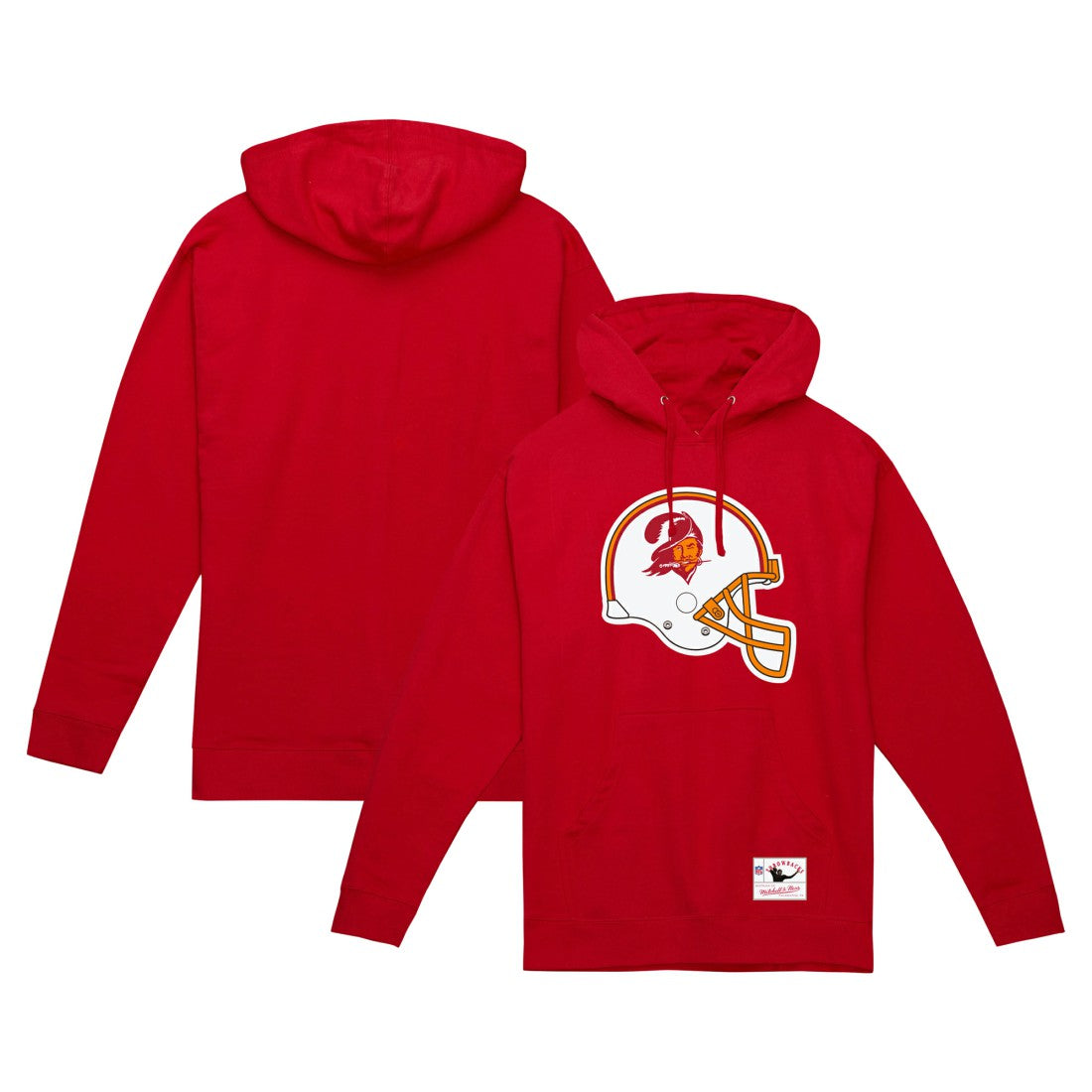 Tampa Bay Buccaneers Helmet Logo Vintage Pullover Hoodie - Red online