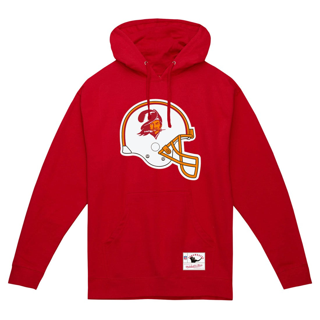 Tampa Bay Buccaneers Helmet Logo Vintage Pullover Hoodie - Red online