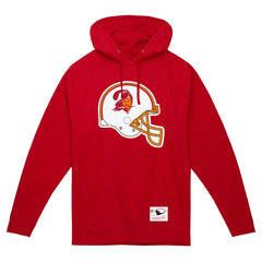 Tampa Bay Buccaneers Helmet Logo Vintage Pullover Hoodie - Red online