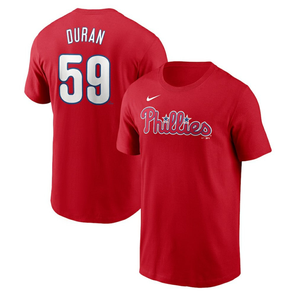 Jhoan Duran Philadelphia Phillies Fuse Name & Number T-Shirt - Red | Nike