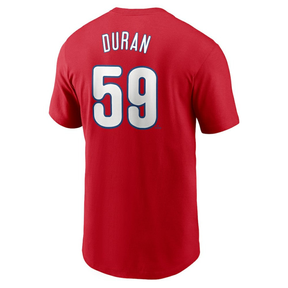 Jhoan Duran Philadelphia Phillies Fuse Name & Number T-Shirt - Red | Nike
