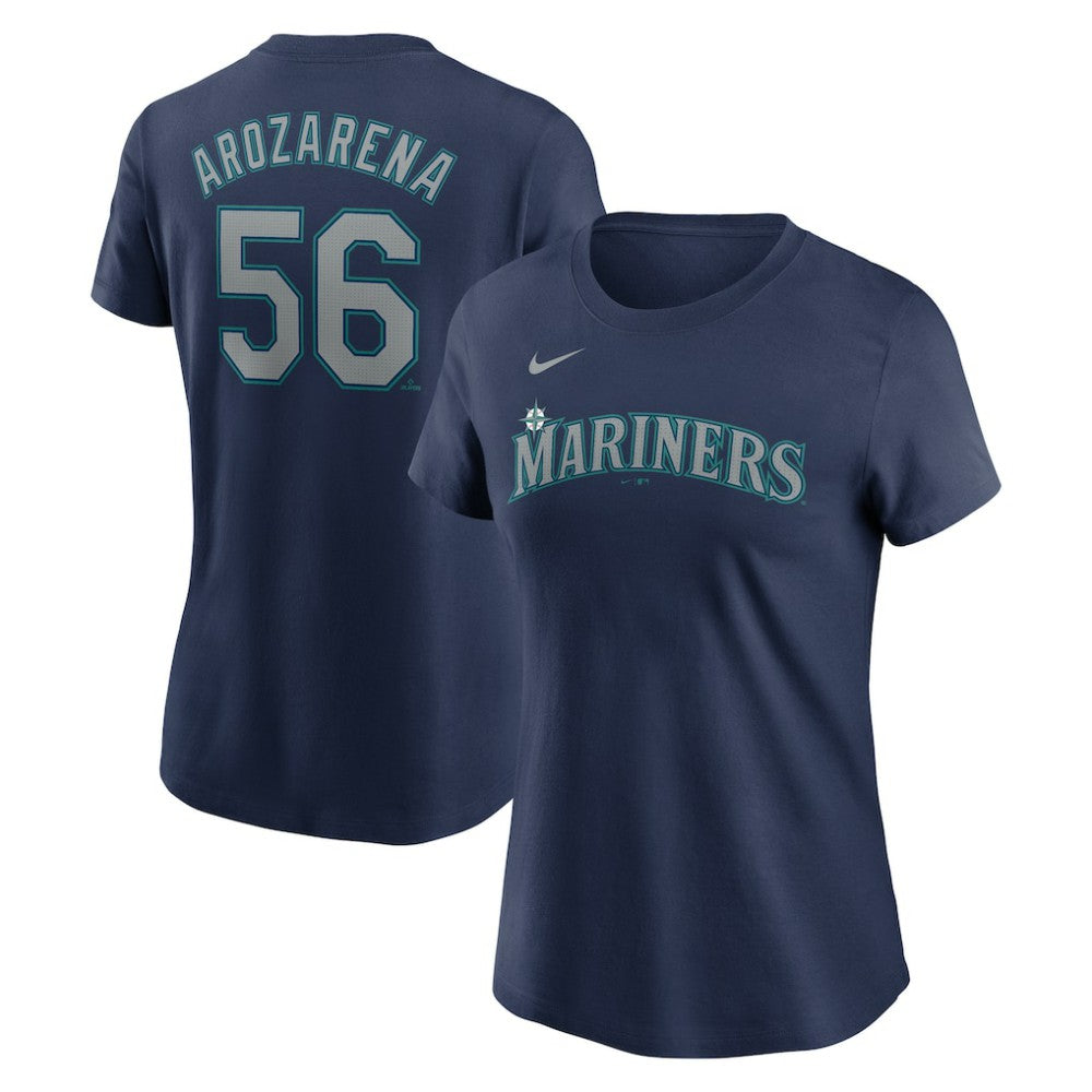 Randy Arozarena Seattle Mariners Women's Cooperstown Collection Fuse Name & Number T-Shirt - Navy | Nike