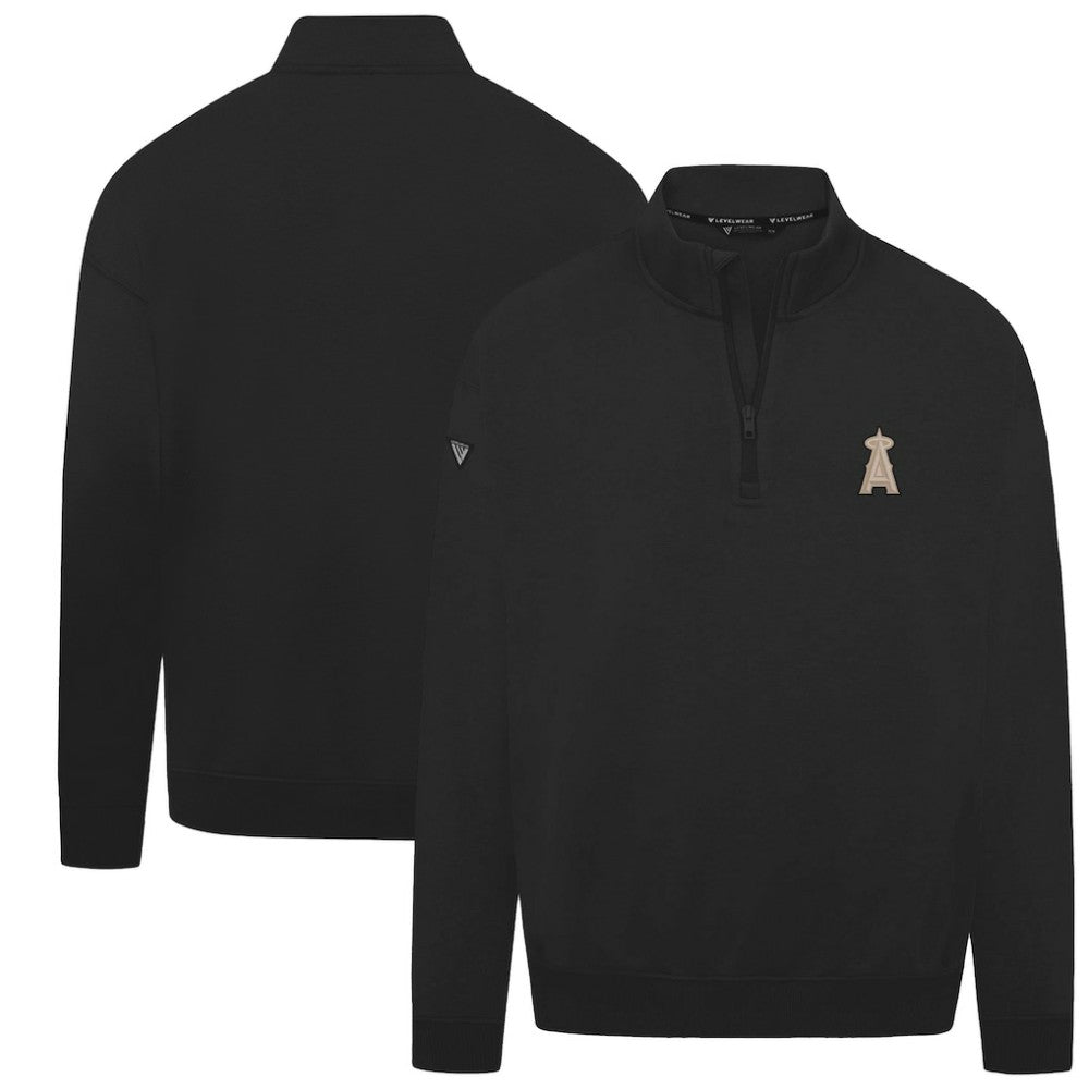 Los Angeles Angels Levelwear Murray Quarter-Zip Sweatshirt - Black