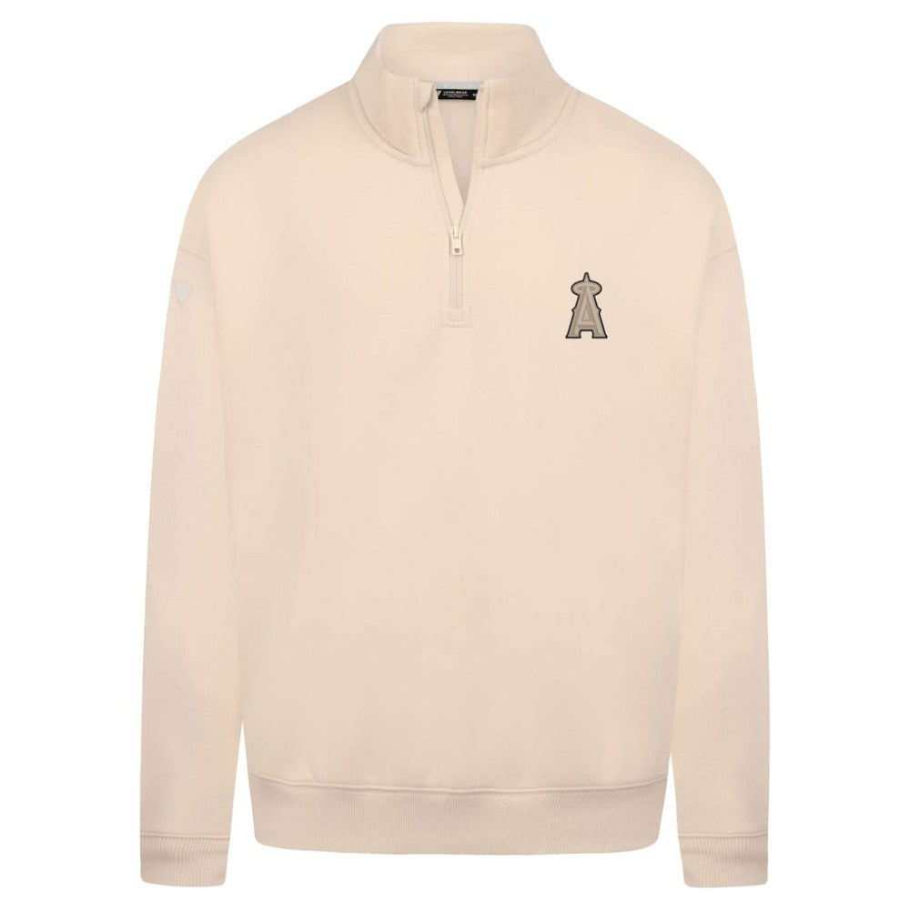 Los Angeles Angels Levelwear Murray Quarter-Zip Sweatshirt - Khaki