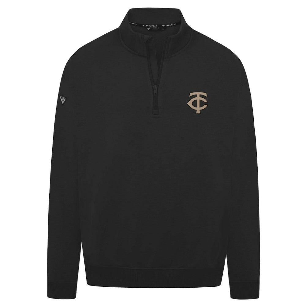 Minnesota Twins Levelwear Murray Quarter-Zip Sweatshirt - Black