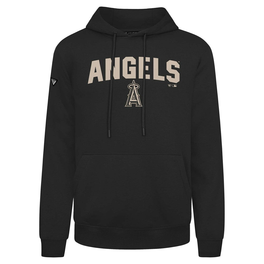 Los Angeles Angels Levelwear Podium Team Arch Pullover Hoodie - Black