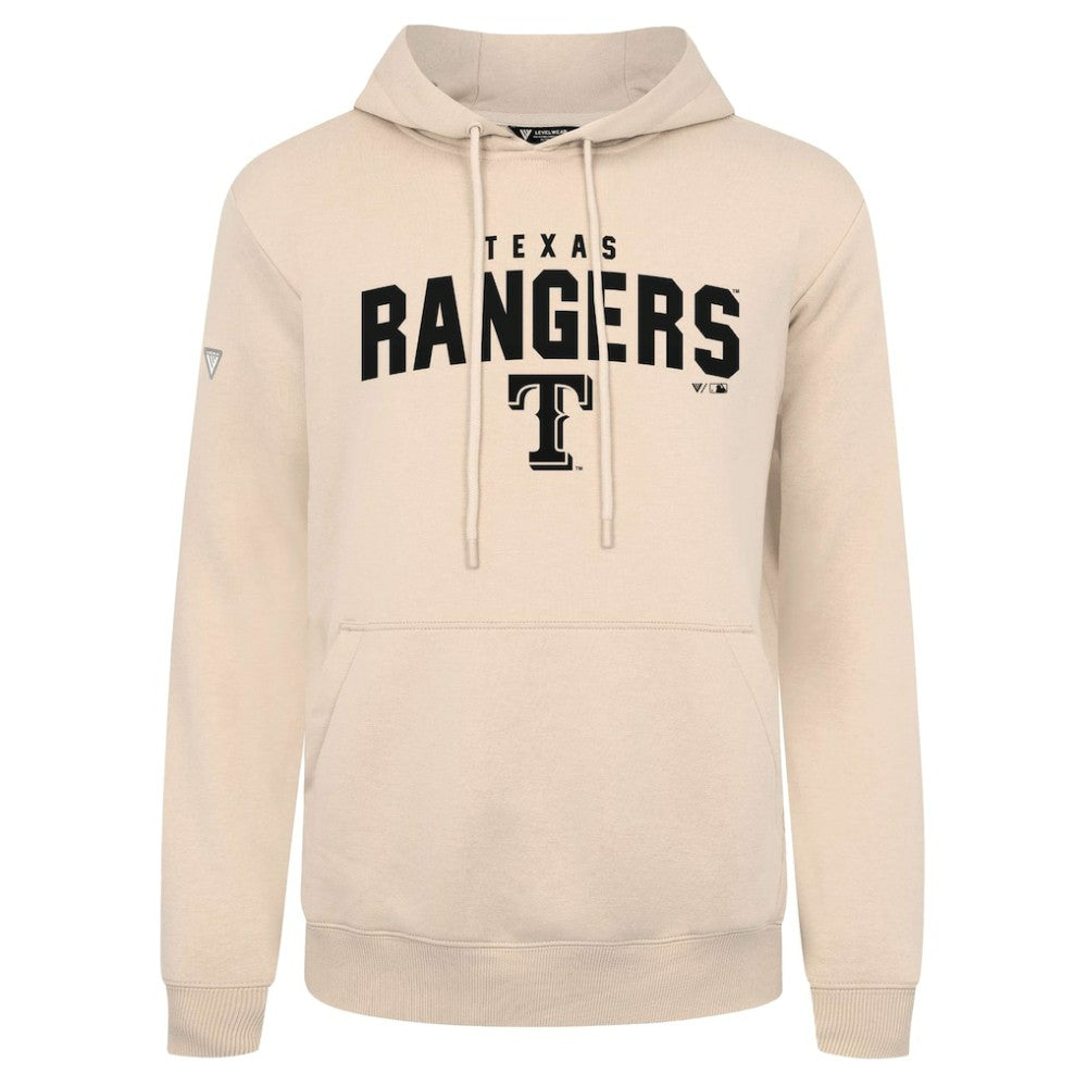 Texas Rangers Levelwear Podium Team Arch Pullover Hoodie - Khaki