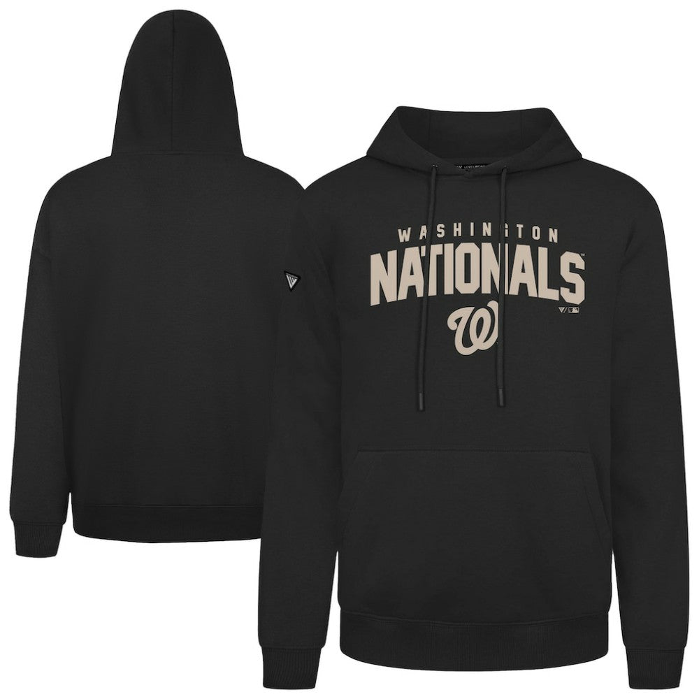 Washington Nationals Levelwear Podium Team Arch Pullover Hoodie - Black