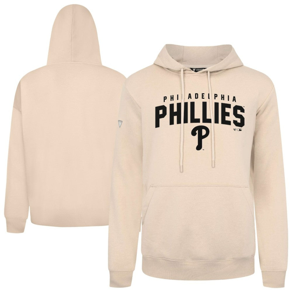Philadelphia Phillies Levelwear Podium Team Arch Pullover Hoodie - Khaki