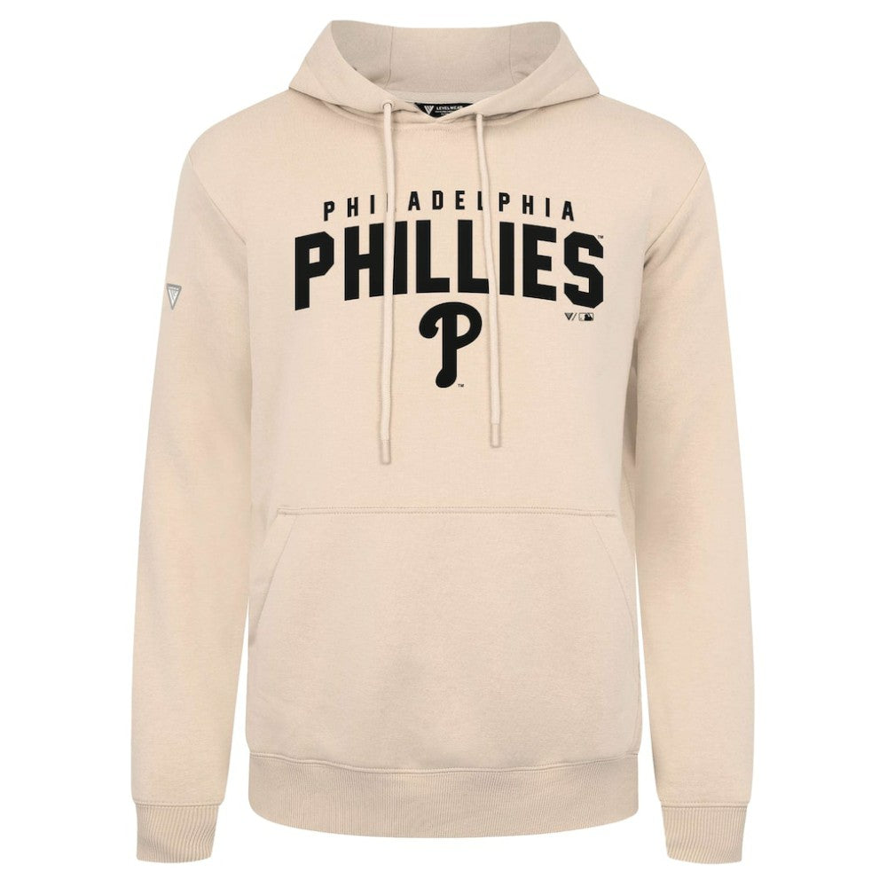 Philadelphia Phillies Levelwear Podium Team Arch Pullover Hoodie - Khaki