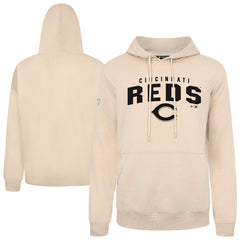 Cincinnati Reds Levelwear Podium Team Arch Pullover Hoodie - Khaki